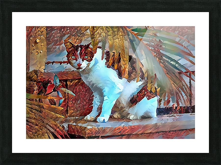 Peeking Out Picture Frame print