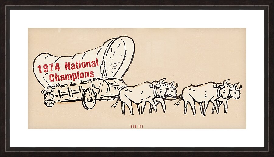 1974 National Champions Picture Frame print