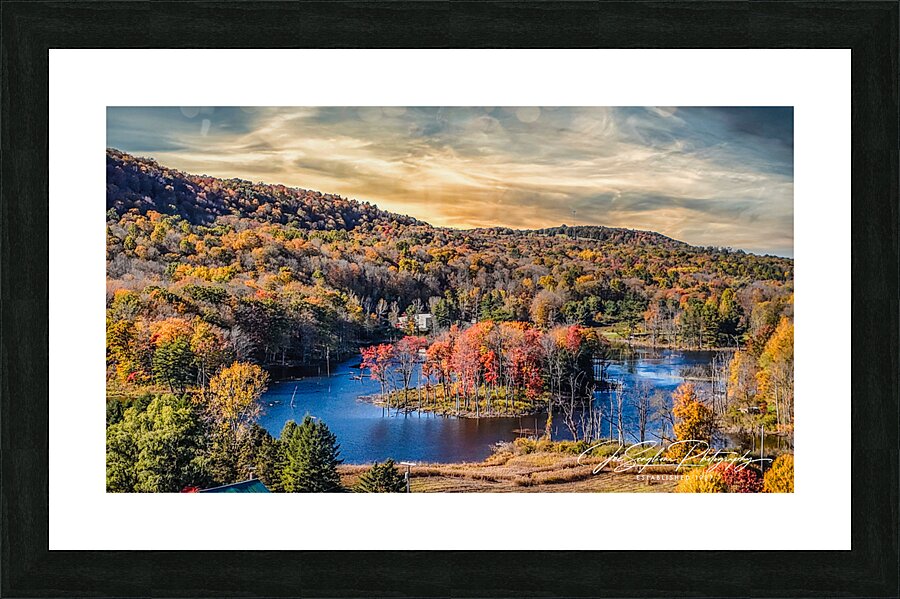 West Danby ponds  Framed Print Print