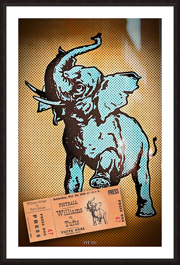 1961 Tufts Football Ticket Art Picture Frame print