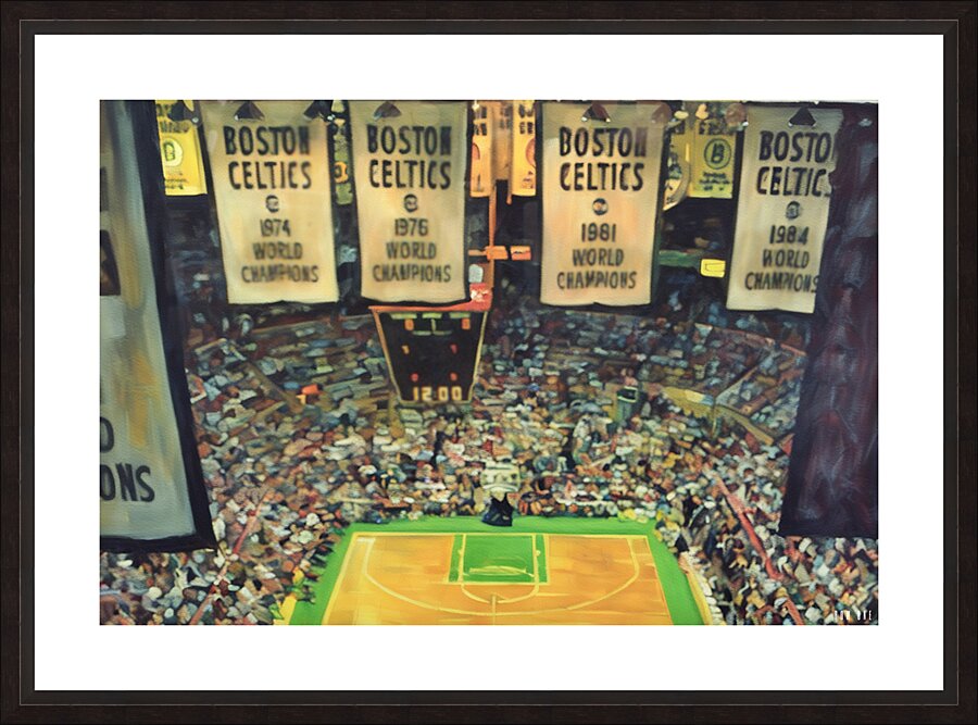 boston garden banners art Picture Frame print