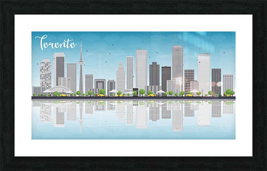 Toronto Ontario City Skyline Print Picture Frame print