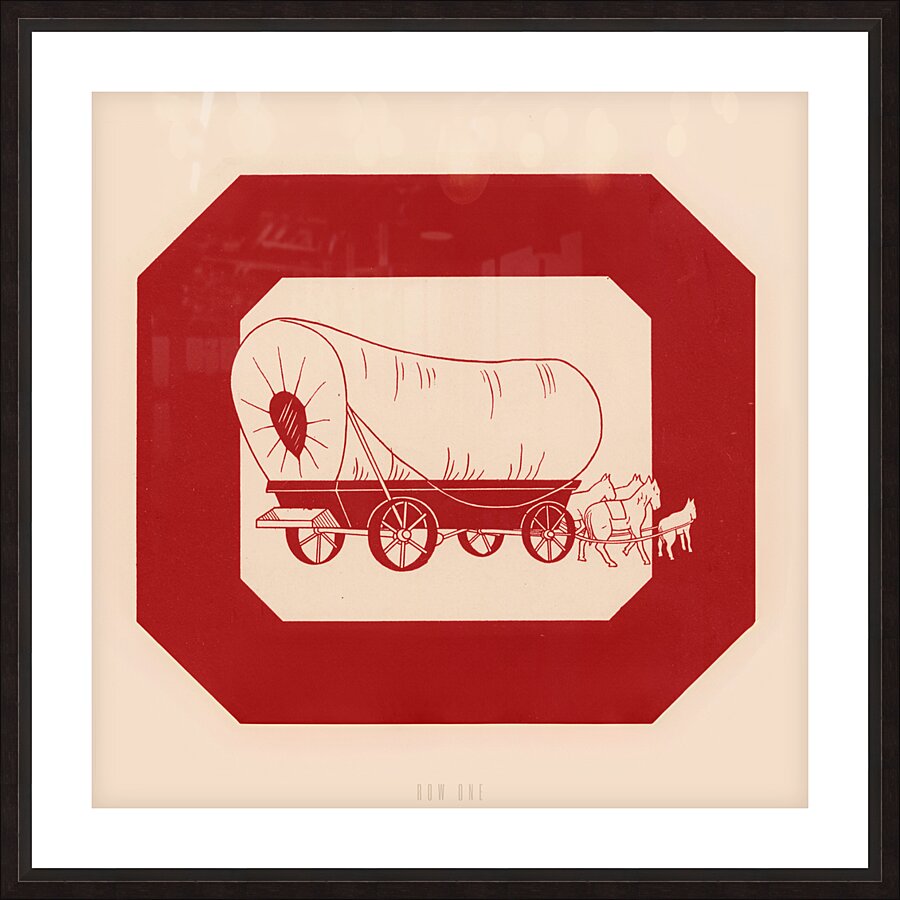 Vintage Oklahoma Art Picture Frame print
