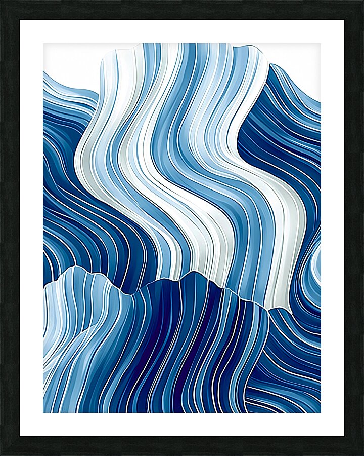 Kanagawa Remix Picture Frame print