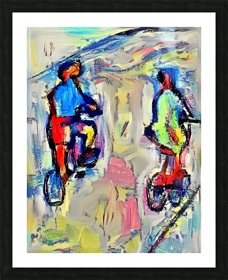 saterday morning ride Picture Frame print