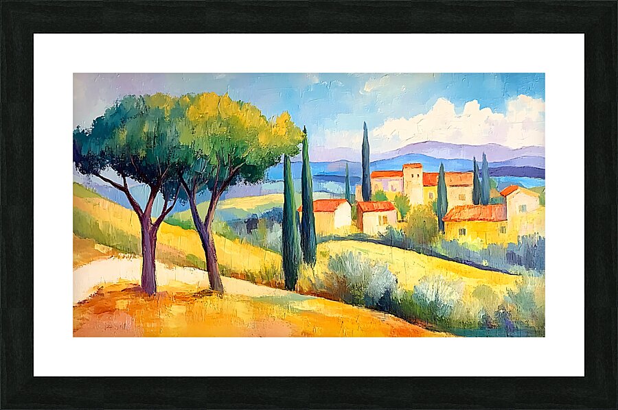 Italian Village Picture Frame print