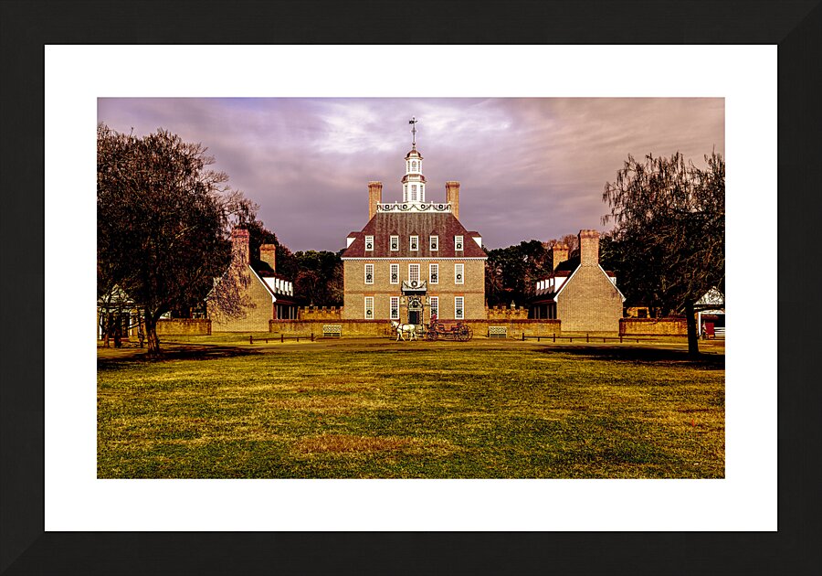 Christmas at the Williamsburg  Governors Palace Picture Frame print