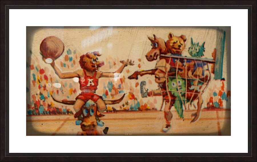 Arkansas Southwest Conference Hoops Viewfinder Picture Frame print