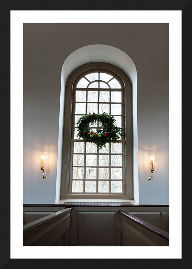 Colonial Williamsburg Bruton Parish Church Window Picture Frame print