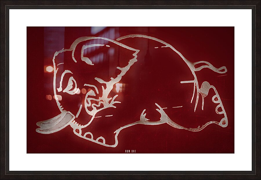Vintage Alabama Decal Art Remix Picture Frame print