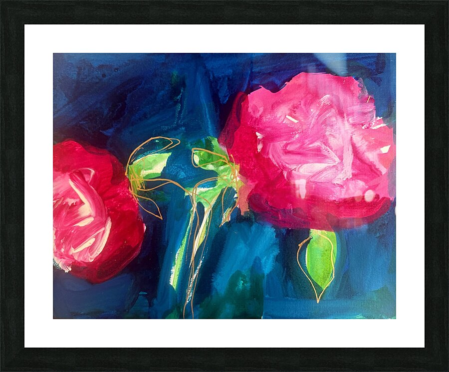 Two Sweet Roses Picture Frame print