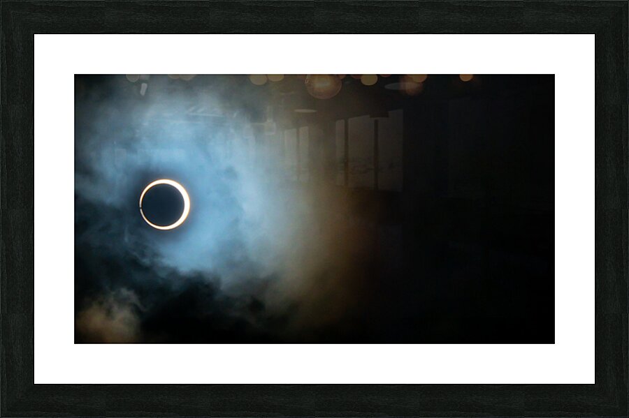 Celestial Circle of Protection – Ring of Fire Eclipse Over Easter Island Picture Frame print