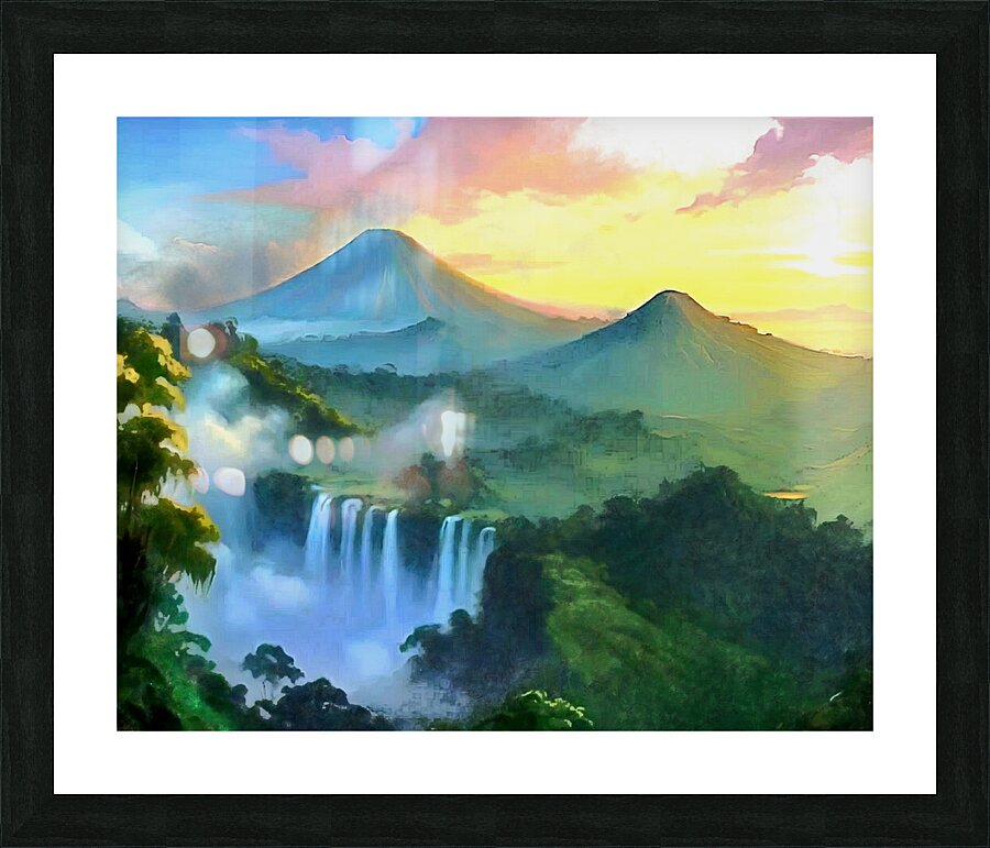 East Java landscape art16k2 Picture Frame print