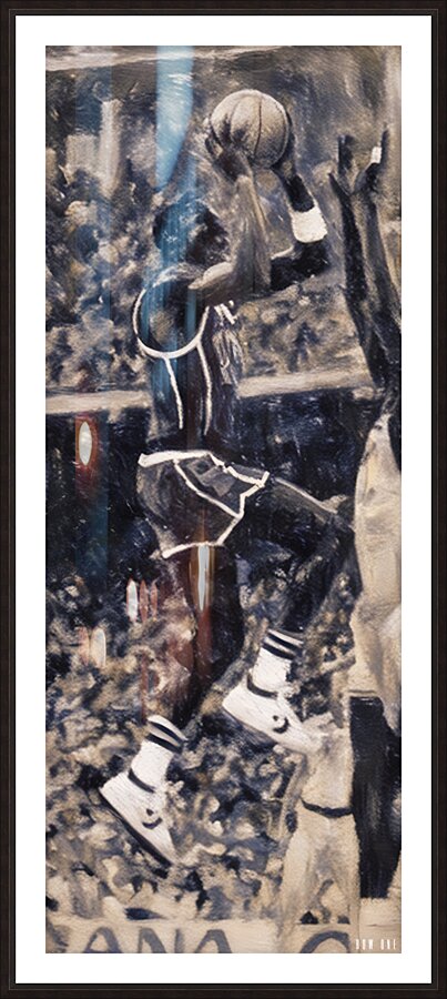 1984 michael jordan art remix Picture Frame print
