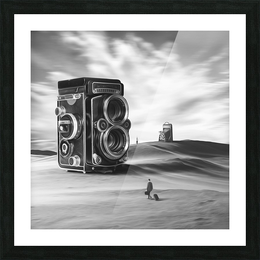 Its hard to photograph the silence Picture Frame print