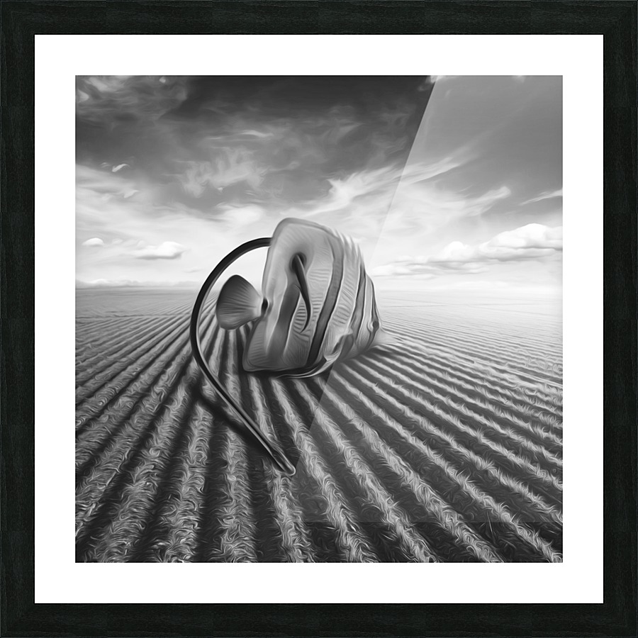 Scared Picture Frame print