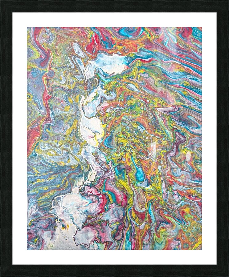 Waterfall of Colour Picture Frame print