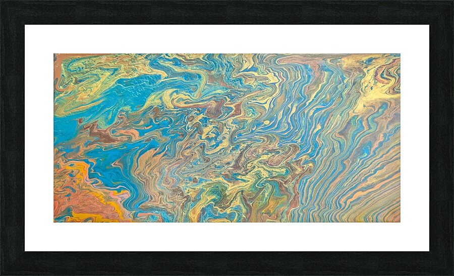 Teal Delight Picture Frame print