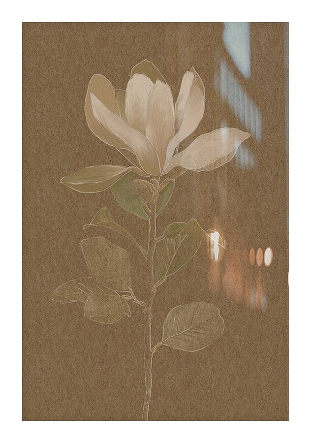 Magnolia Picture Frame print