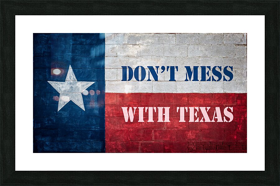 Dont mess with Texas Picture Frame print