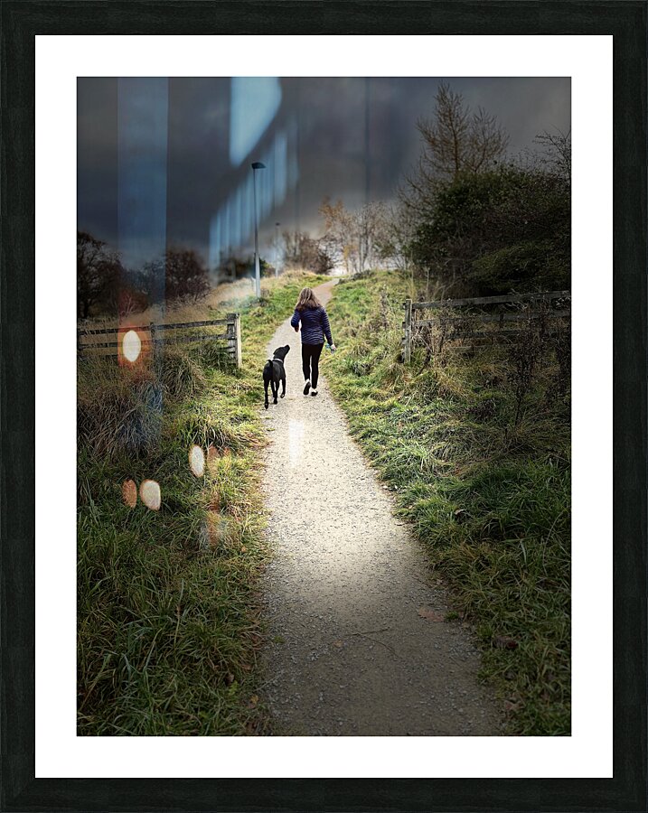 Scenes from the Trail -Just Walking  Picture Frame print