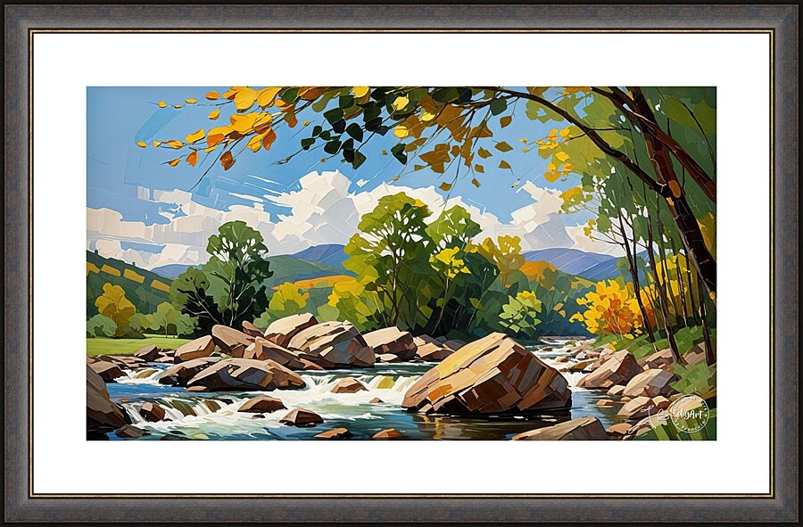 Cascade 07 Picture Frame print
