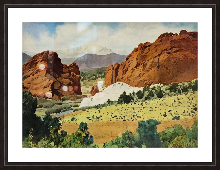 1941 colorado art Picture Frame print