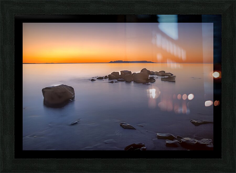 Glow of Orange Picture Frame print
