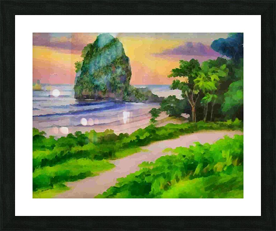 Pantai Pangasan Pacitan Art4k1 Picture Frame print