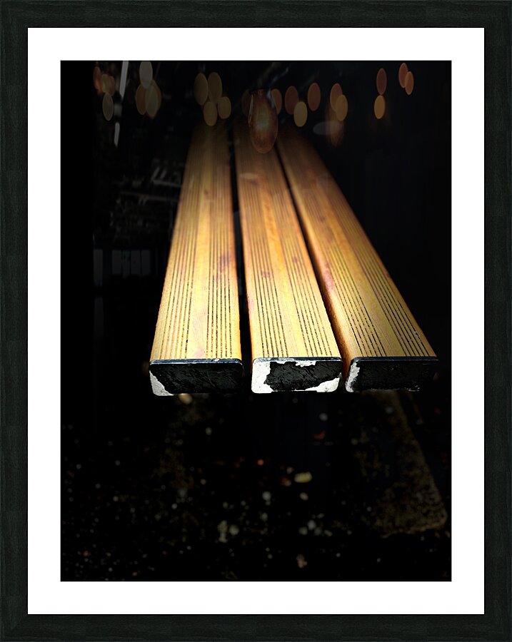 Everyday Life s Moments The Bench  Picture Frame print