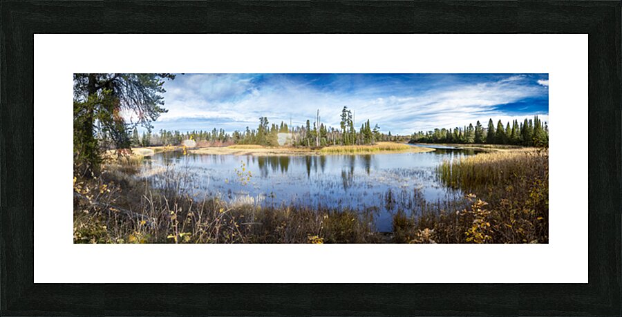 Horseshoe Bend Panorama at Pine Point Rapids Picture Frame print