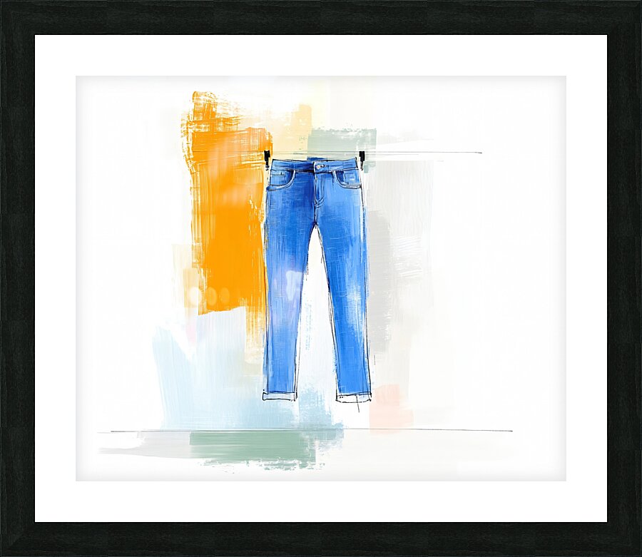 Blue Jeans Picture Frame print