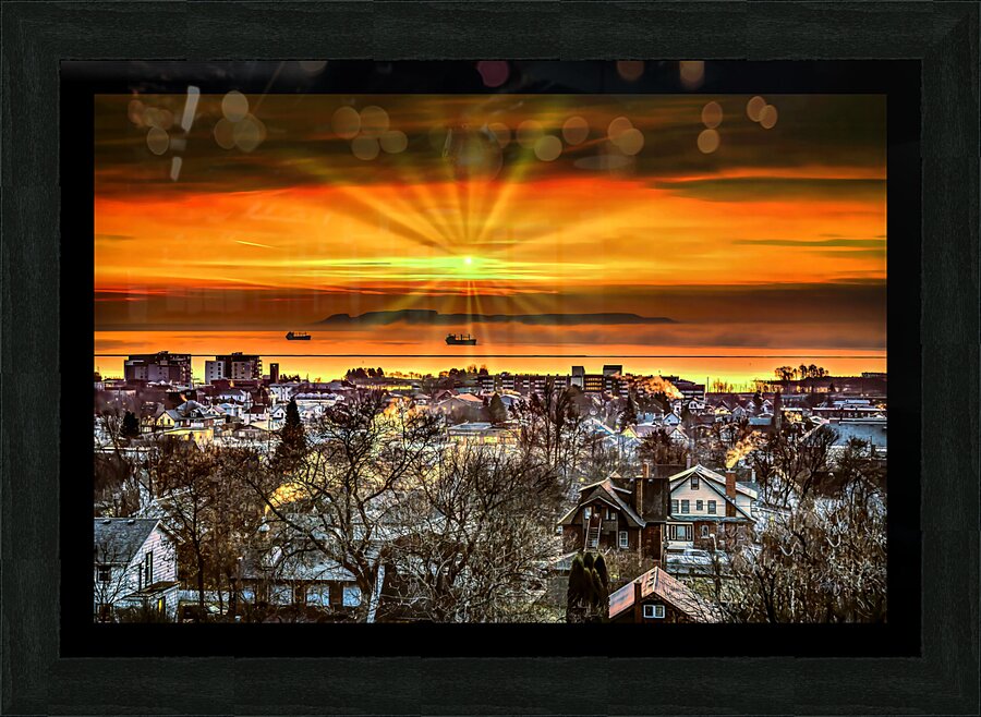 What a December View Picture Frame print