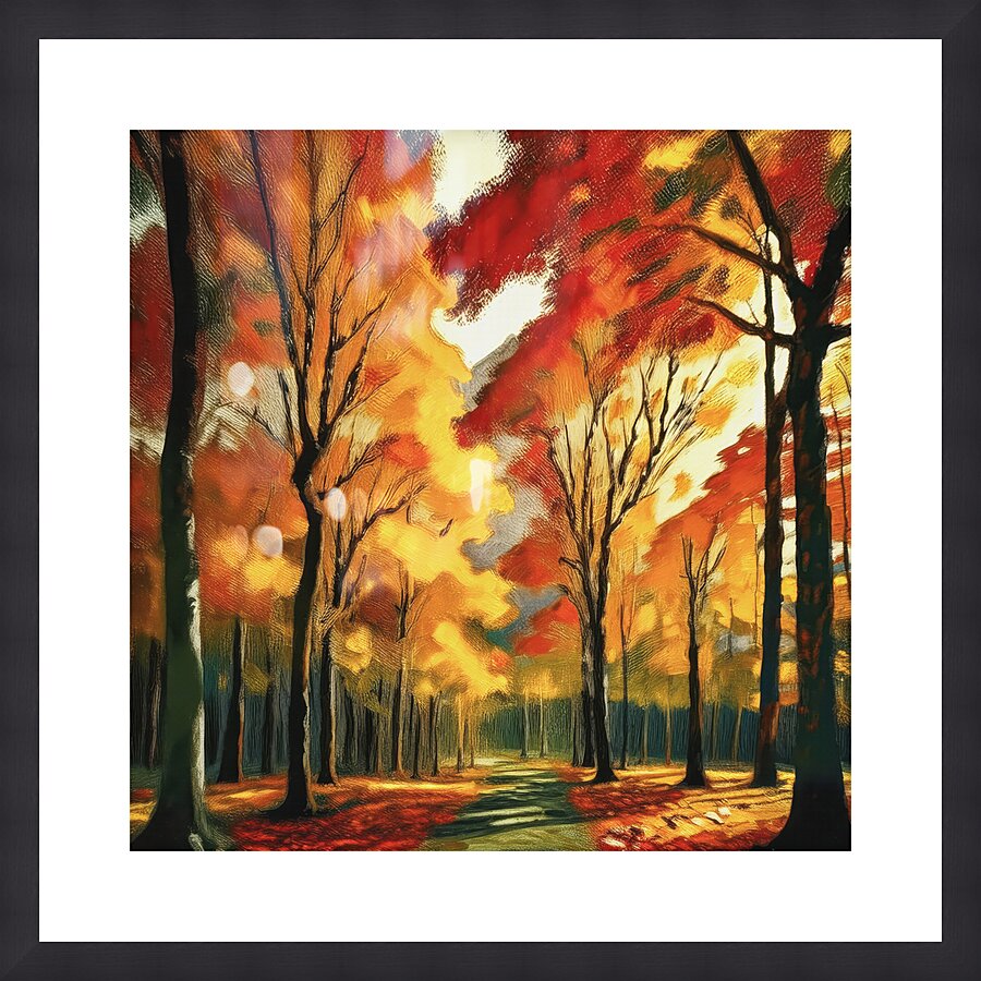 Maple Tree Forest Picture Frame print