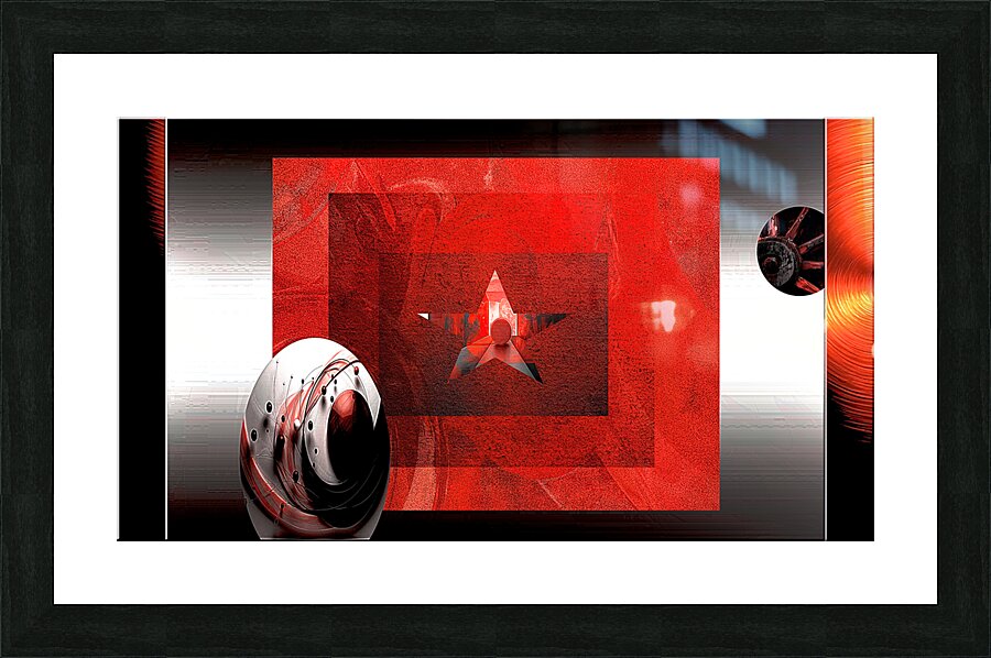 Red Star DK Media Picture Frame print