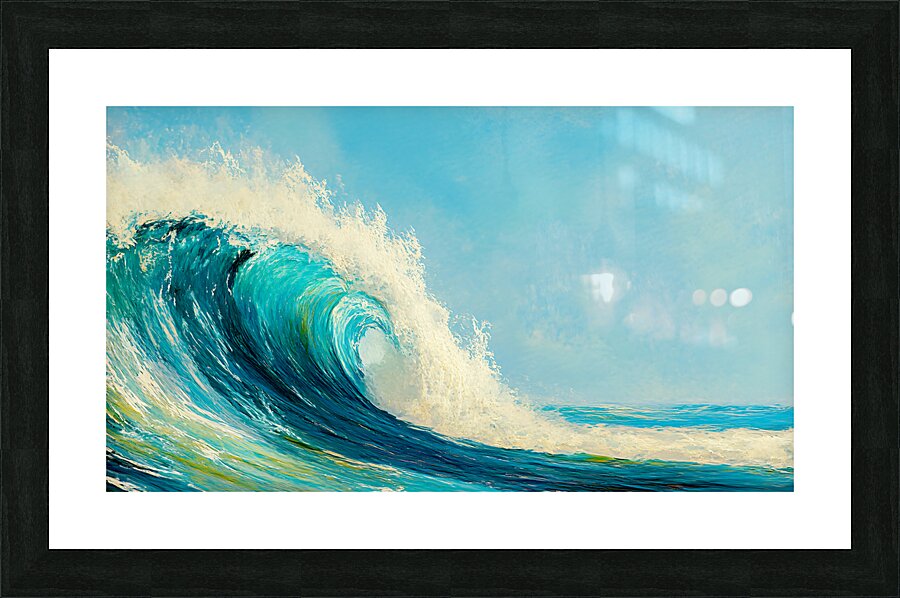 Kanagawa Remix 3 Picture Frame print