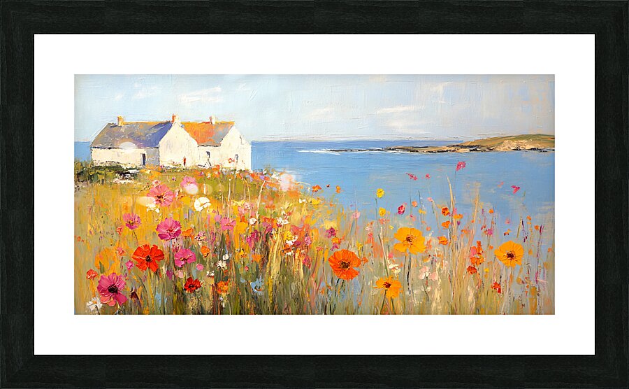 Holiday Cottage Somewhere on the Coast Picture Frame print
