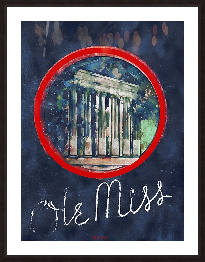 1930s Ole Miss Art Picture Frame print