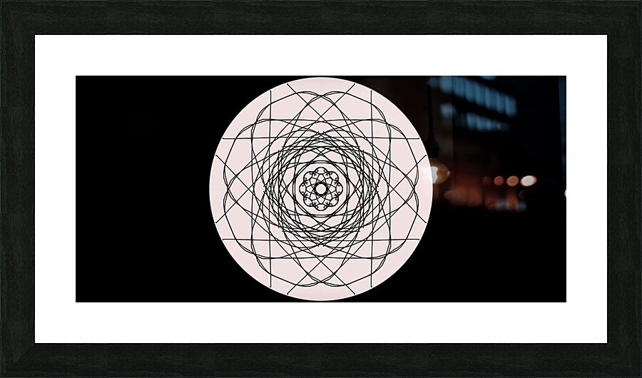 mandala circles Picture Frame print