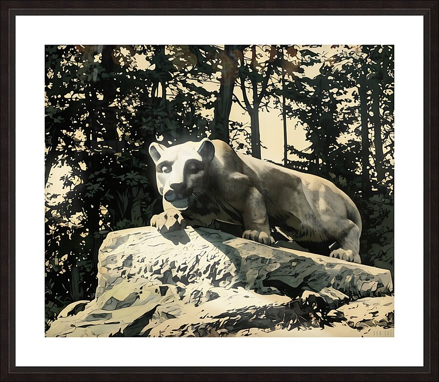 1952 Nittany Lion Shrine Art Picture Frame print