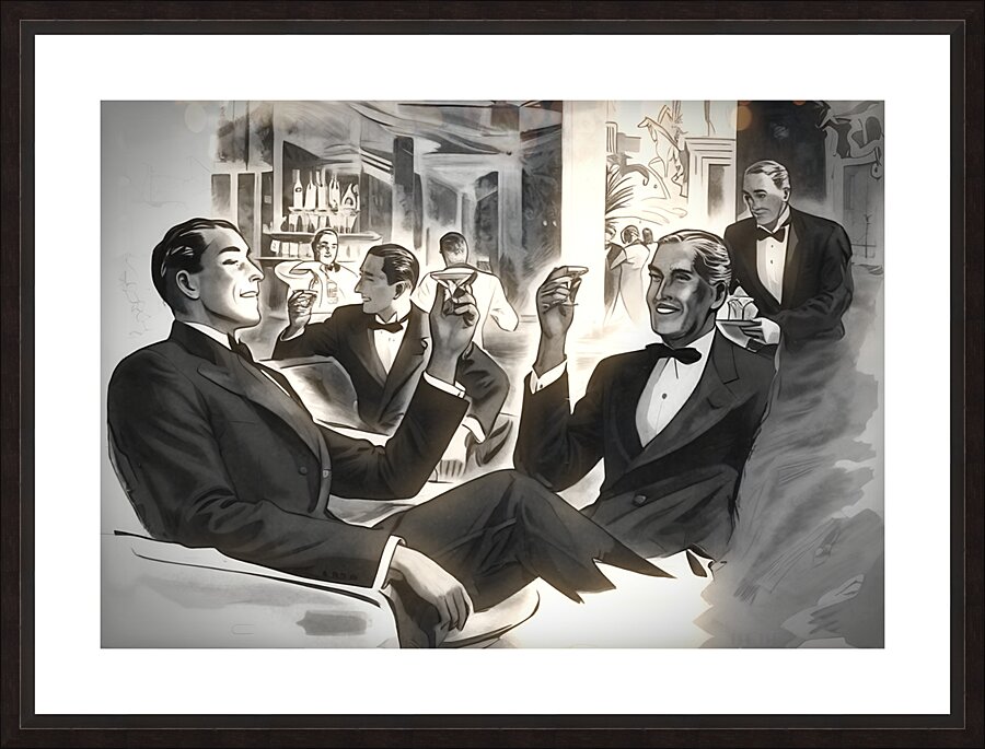 Thirties Loungin Picture Frame print