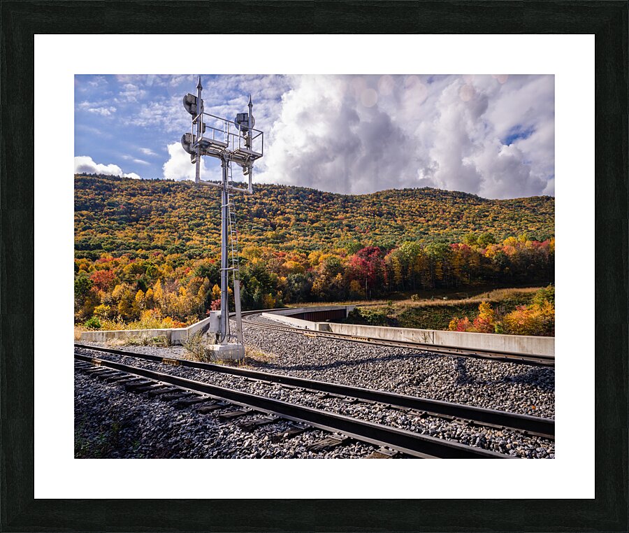 Autumn Rails in Lehigh Gorge State Park Picture Frame print