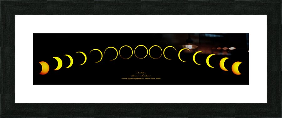 1994 Annular Solar Eclipse  Picture Frame print