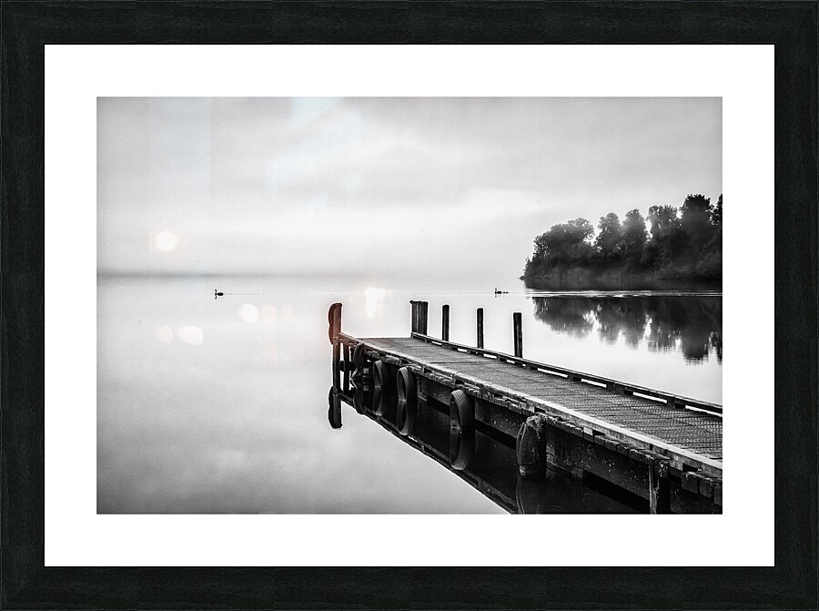 Lake Mapourika Westland NZ Picture Frame print