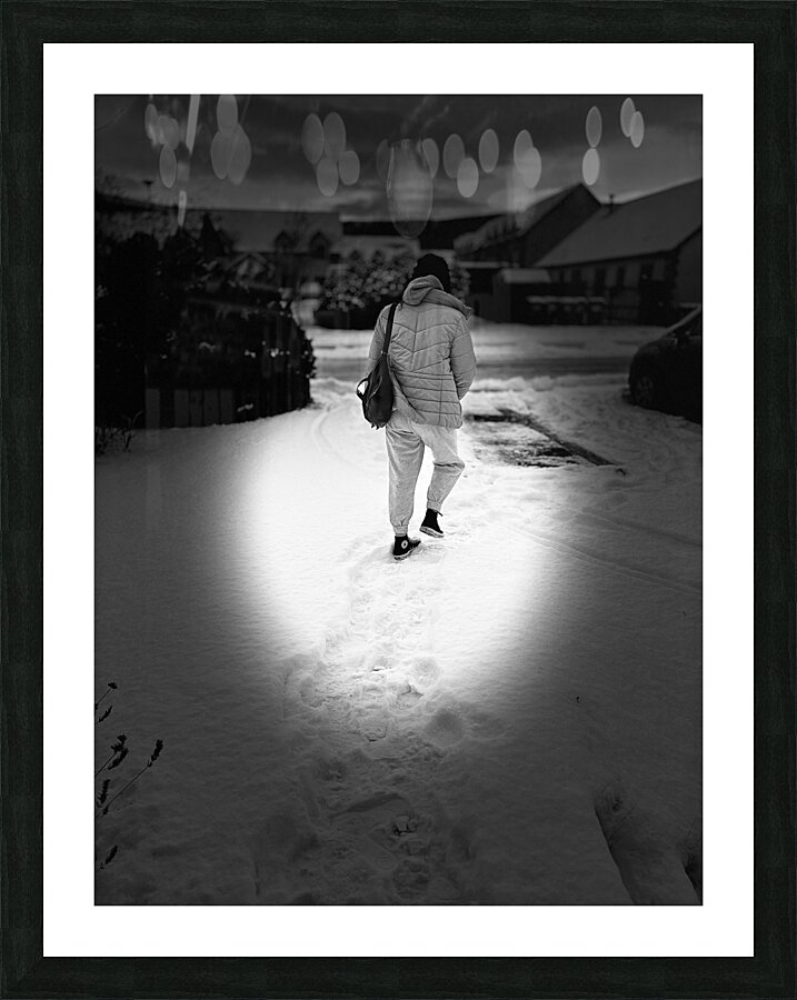 Everyday Life s Moments - Leaving for Work   Picture Frame print
