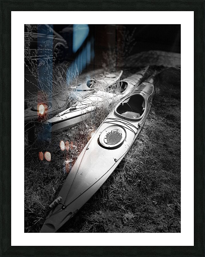 Everyday Lifes Moments- High and Dry in Black and White Picture Frame print