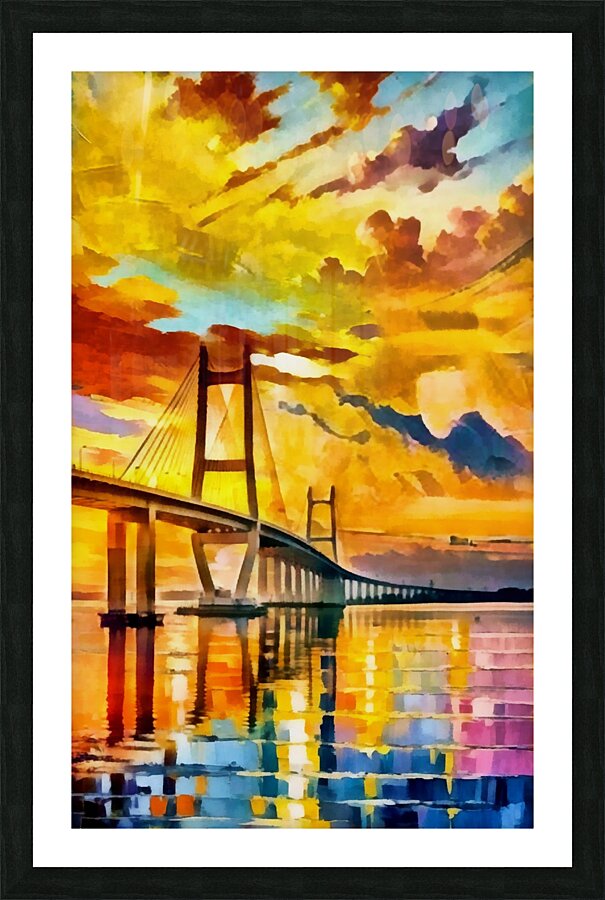Surabaya Bridge Art 18k1 Picture Frame print