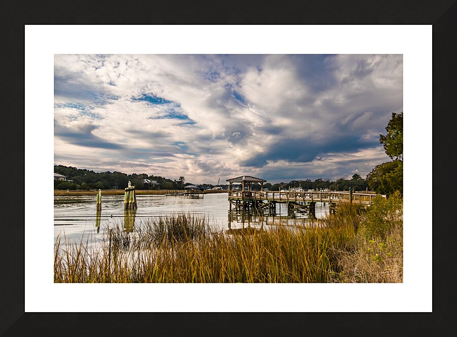 McClellanville Inland Waterfront Picture Frame print