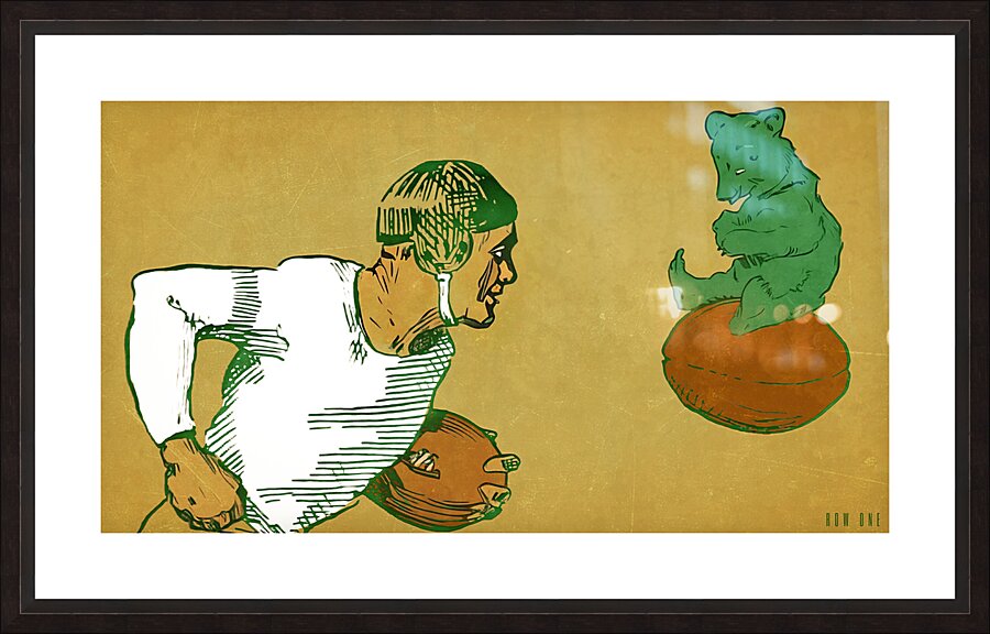 Early 1900s Baylor Bears Football Art Picture Frame print