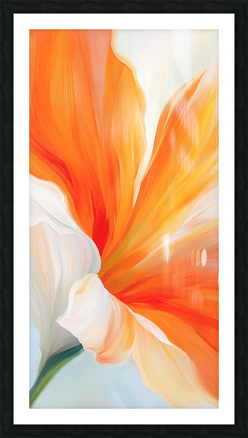 Orange Lily Picture Frame print